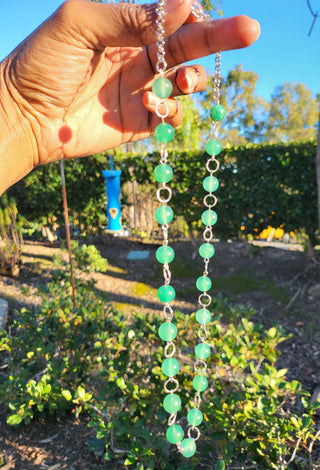 Jade Stone Beaded Necklace