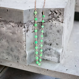 Jade Stone Beaded Necklace